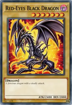 Yugioh RA04-EN109 - Red-Eyes Black Dragon V2 - Platinum Secret Rare - Image 1
