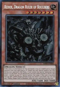 Yugioh Redox, Dragon Ruler of Boulders RA03-EN008 - Secret Rare - Image 1