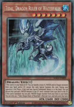 Yugioh Tidal, Dragon Ruler of Waterfalls RA03-EN009 - Collector's Rare - Image 1