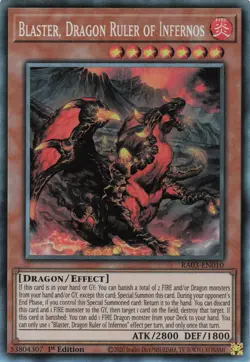 Yugioh Blaster, Dragon Ruler of Infernos RA03-EN010 - - Collector's Rare - Image 1