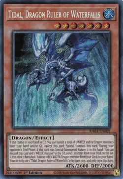 Yugioh Tidal, Dragon Ruler of Waterfalls RA03-EN009 - Secret Rare - Image 1