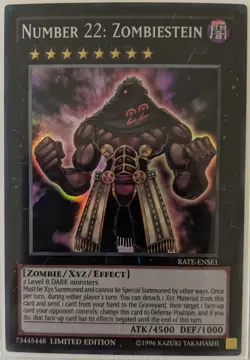 YuGiOh Number 22: Zombiestein Super Rare RATE-ENSE1 - Image 1