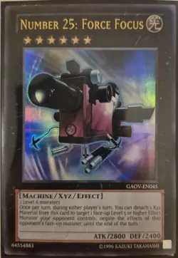 YuGiOh Number 25: Force Focus Ultra Rare GAOV-EN045 - Image 1