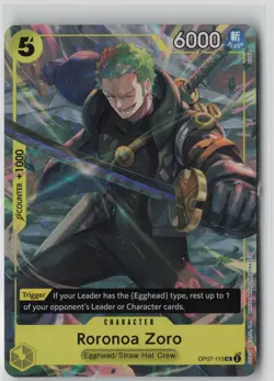 Roronoa Zoro (Illustration Box Vol.3) OP07-113 One Piece Promotion Cards Foil - Image 1