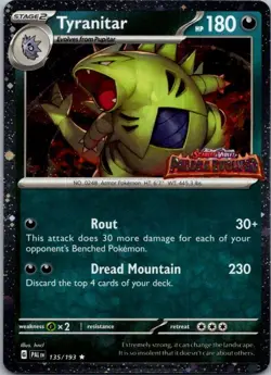 Tyranitar (Paldea Evolved Stamp) Promo Miscellaneous Cards & Products 135/193 NM - Image 1