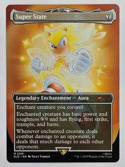 Magic The Gathering - 2081 Super State - Mythic Regular - Sonic Secret Lair - Image 1