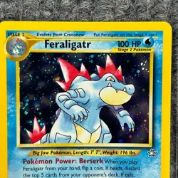 Vintage 2000 Pokemon - Neo Genesis - Feraligatr - 4/111 Holo Rare - Near Mint - Image 5