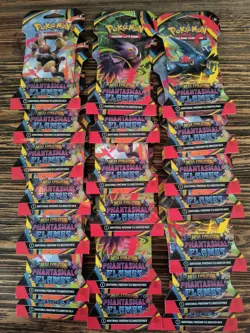 Pokemon lot of 20 Mega Evolution Phantasmal Flames Sleeved Booster packs sealed - Image 1