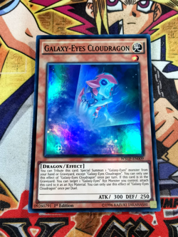 Galaxy-Eyes Cloudragon wsup-en009 1st Edition (NM+) Super Rare Yu-Gi-Oh! - Image 1