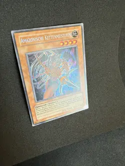 Yugioh Amazonische Kettenmeisterin , rp01-de097 secret rare NM- Retro Pack 1 - Image 3