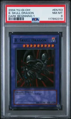 2004 Yu-Gi-Oh! B. Skull Dragon Dark Beginning 1 DB1 Super Rare PSA 8 - Image 1