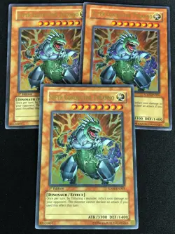 YUGIOH SUPER CONDUCTOR TYRANNO SD09-EN001 1ST ULTRA X3 - Image 1