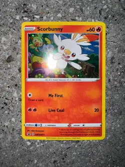 Pokemon TCG Cards Scorbunny SWSH071 Black Star Promo Holo NM-M - Image 3