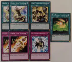 YuGiOh 34 Card Nordic Deck Core with 3 Card Extra Deck - Image 5