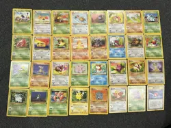 Complete Pokemon Jungle Unlimited 1999 Uncommon Common 32 Card Set 33-64 HP+ - Image 1