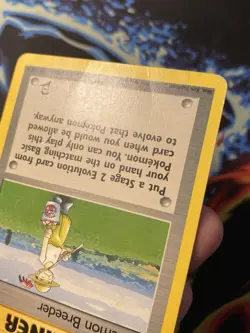 Pokemon Breeder 105/130 Trainer Rare Base Set 2 - Pokemon Card WOTC HP - Image 3