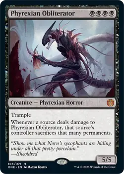 MTG Magic The Gathering: Phyrexian Obliterator Phyrexia All Will Be One #105 - Image 1