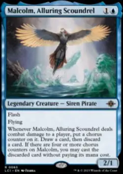 Malcolm, Alluring Scoundrel The Lost Caverns of Ixalan (LCI) 63 MTG Regular - Image 1