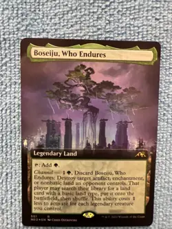 MTG Boseiju, Who Endures 501 Rare Foil Extended Art Kamigawa Neon Dynasty - Image 1