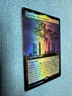 MTG Boseiju, Who Endures 501 Rare Foil Extended Art Kamigawa Neon Dynasty - Image 2