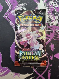 Pokemon TCG Paldean Fates SEALED Booster Packs from Great Tusk Box - Image 4