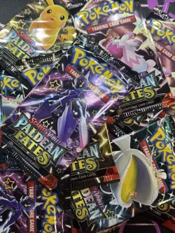 Pokemon TCG Paldean Fates SEALED Booster Packs from Great Tusk Box - Image 5