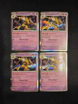 Pokemon TCG Lot Of 4 - Alakazam 056/132 Mega Evolution - Playset - Image 1