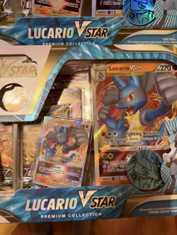 Pokemon TCG Lucario VSTAR Premium Collection Box X2 Fusion Strike 820650851247 - Image 3