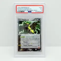 CARTA POKEMON ROCKET’S ZAPDOS 106/109 - 2004 - TEAM ROCKET RETURNS - ENG - PSA 3 - Image 1