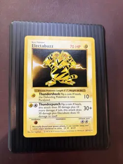 Pokemon TCG Electabuzz Base Set, Shadowless Rare Card 20/102 LP+ Condition - Image 2