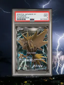 Zapdos XY Starter Pack Japanese Pokemon Full Art #020/072 PSA 9 Mint Fast Ship! - Image 1