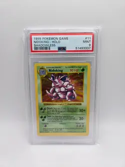 Pokemon PSA 9 Shadowless Nidoking Holo | 11 | Base Set WOTC Mint TCG - Image 1