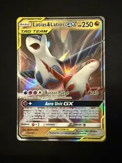Latias & Latios GX 113/181 Ultra Rare Pokemon Sm-Team Up English Tag Team NM - Image 1