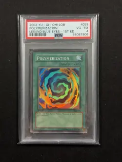 Yugioh - Polymerization 1st Edition (LOB-059) PSA 4 - 2002 - Graded - Image 1
