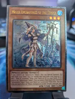 YuGiOh! Water Enchantress of the Temple OP19-EN002 Ultimate Rare - Image 1