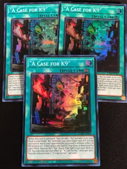 Yugioh A Case for K9 JUSH-EN040 1st Super x3 (NM) - Image 1