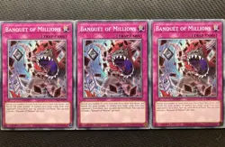3 X PHRA-EN079 Banquet of Millions Playset| 1st Ed Mint Yu-Gi-Oh Phantom Rage - Image 1