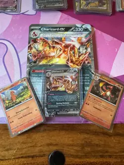 Pokemon Charizard EX 196 Black Star Promo Set Including Jumbo Card - Image 1