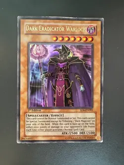 Dark Eradicator Warlock SD6-EN001 Ultra Rare 1st Edition G/MP YuGiOh Card - Image 1