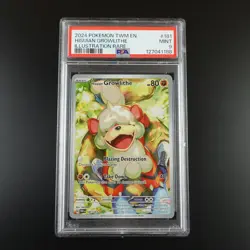 PSA 9 Hisuian Growlithe 181/167 Pokemon Twilight Masquerade Holo Graded Card - Image 1
