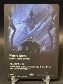 Watery Grave - Edge of Eternities - Borderless - Magic the Gathering MTG NM - Image 1