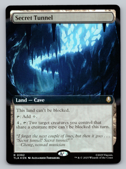 Secret Tunnel FOIL Extended Art - MTG Avatar: The Last Airbender TLA - Image 1
