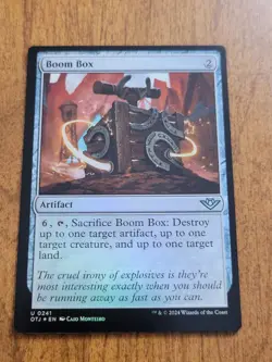 MTG, Boom Box (FOIL), U, Outlaws of Thunder Junction, OTJ, 0241 - Image 1