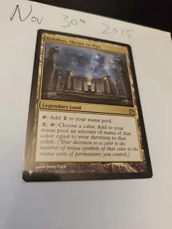 MTG Nykthos Shrine to Nyx Theros Legendary Land NM Unplayed - Image 1