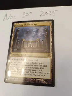 MTG Nykthos Shrine to Nyx Theros Legendary Land NM Unplayed - Image 2