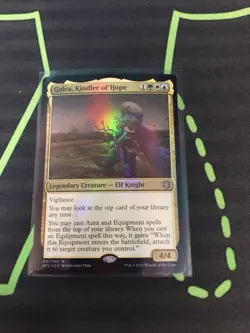 MTG Magic The Gathering Galea, Kindler Of Hope Foil DnD Elf Knight Commander - Image 1