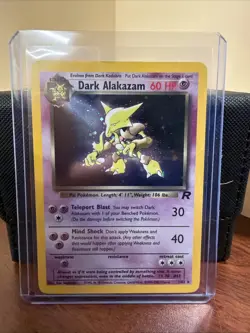 Dark Alakazam 1/82 Team Rocket Holo Rare LP Pokemon TCG - Image 1