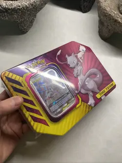 Pokemon TCG: Mewtwo & Mew GX Tag Team Tin Brand New Factory Sealed Free Shipping - Image 2