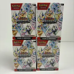 Pokemon TCG Prismatic Evolutions Booster Bundle Lot of 4 - Factory Sealed - Image 1