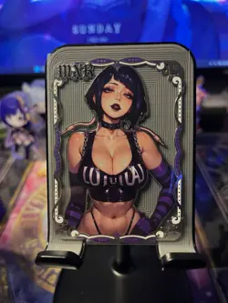 Goddess Story Metal Card Serialized Anime Waifu Random Serial # - Image 1